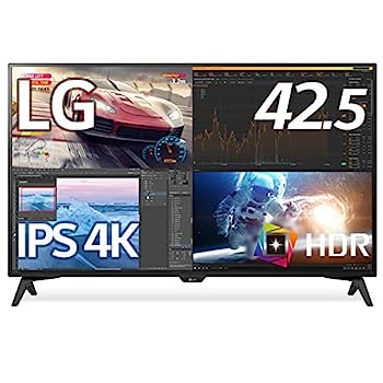 【中古】(非常に良い)LG モニター ディスプレイ 43UN700T-B 42.5インチ/4K/HDR対応/IPS非光沢/HDMI×4,DP,USB Type-C/スピーカー/ブルーライト低減、フリッカーセーフ