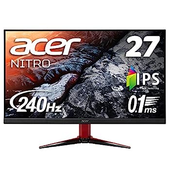 【中古】(非常に良い)Acer ゲーミングディスプレイ VG272Xbmiipx 27型ワイド IPS 非光沢 フルHD 0.1ms(GTG) 240Hz HDMI DisplayHDR 400 G-SYNC Compatible フリッカー