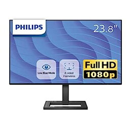 【中古】PHILIPS 液晶ディスプレイ・PCモニター 242E2F/11 (23.8インチ/FHD/IPS/5年/D-sub 15,HDMI,Display Port/4面フレームレス/Adaptive Sync/ちらつ