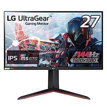 【中古】LG フレームレス ゲーミングモニター UltraGear 27GN650-B 27インチ/フルHD/IPS/144Hz/1ms(GtoG)/G-SYNC Compatible,FreeSync Premium/HDR/HDMI