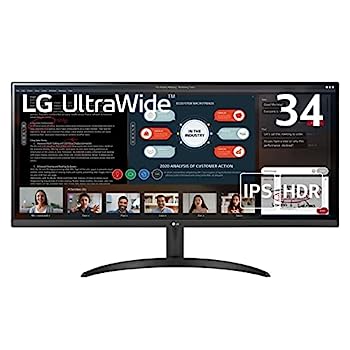 【中古】LG モニター ディスプレイ 34WP500-B 34インチ/21:9 ウルトラワイド(2560×1080)/HDR/IPS 非光沢/FreeSync/75Hz/HDMI×2/ブルーライト低減、フリ 1