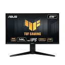 【中古】（非常に良い）ASUS ゲーミングモニター TUF Gaming VG28UQL1A 28インチ/4K/144Hz/HDMI 2.1,DP/IPS/1ms/ PS5/ファイナルファンタジーXIV推奨モニター/