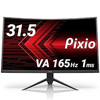 【中古】Pixio PXC325 湾曲 ゲーミングモニター 32インチ FHD VA 165Hz 1ms 2年