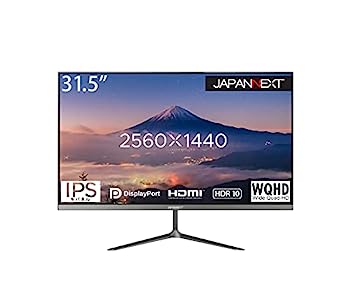 【中古】JAPANNEXT 31.5インチ WQHD(2560 x 1440) 液晶モニター JN-IPS315WQHDR HDMI DP