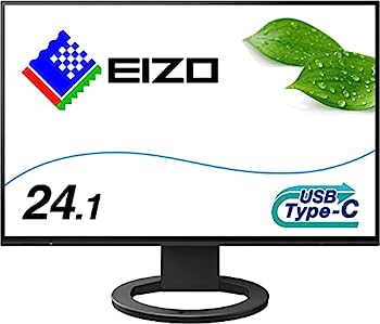 【中古】（非常に良い）EIZO FlexScan EV2485-BK (24.1型/1920×1200/フレームレスモニター/アンチグレアIPS/疲れ目軽減/ブラック)