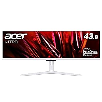 【中古】Acer ウルトラワイドモニター Nitro XV431CPwmiiphx 43.8インチ IPS 非光沢 DFHD 1ms(VRB) 120Hz(Displayport) 60Hz(HDMI) AMD FreeSync Premium