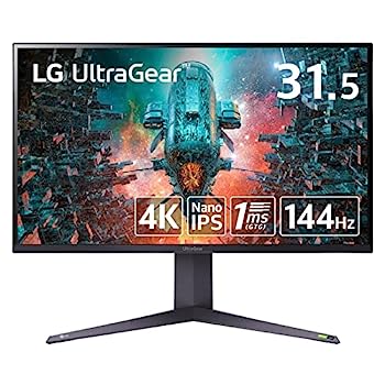 【中古】（非常に良い）LG ゲーミングモニター UltraGear 32GQ950-B 31.5インチ/4K/Nano IPS/1ms(GtoG)/144Hz/HDMI 2.1対応/G-SYNC Com..