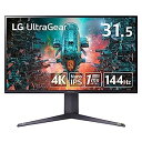 【中古】(非常に良い)LG ゲーミングモニター UltraGear 32GQ950-B 31.5インチ/4K/Nano IPS/1ms(GtoG)/144Hz/HDMI 2.1対応/G-SYNC Compatible,FreeSync Premium Pro/Ve(2)