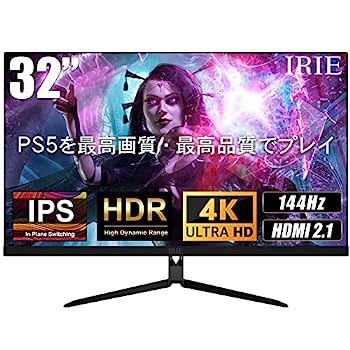 【中古】FFF 32インチ 4K ゲーミング パソコン モニター ps5 対応 144Hz HDMI2.1 ワイド ディスプレイ IPS液晶 薄型 FreeSync FFF-LD32G4 日本メーカー