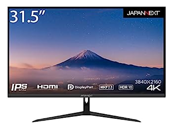 【中古】(非常に良い)JAPANNEXT 31.5インチIPS系パネル搭載 4K解像度(3840x2160)液晶モニター JN-IPS315UHDR HDMI DP PIP/PBP