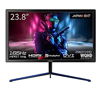 【中古】（非常に良い）JAPANNEXT 23.8型 ゲーミングモニターJN-238GT165WQHDR 165hz対応 WQHD HDMI DP DVI-I