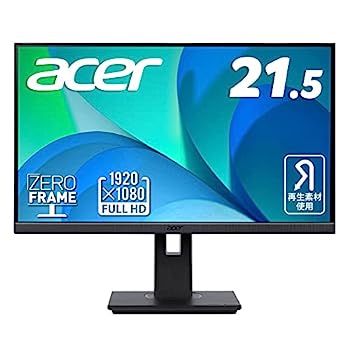 【中古】(非常に良い)Acer スタンダードモニターVero 21.5インチ B227QBbmiprxv フルHD VA 4ms(GTG) 75Hz エコデザイン再生プラ35%使用