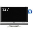 【中古】シャープ 32V型 液晶 テレビ AQUOS LC-32DX1-W ハイビジョン ブルーレイレコーダー内蔵 2008年モデル(2)