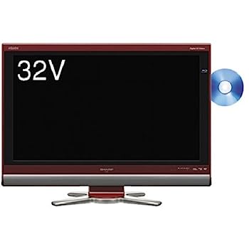 【中古】シャープ 32V型 液晶 テレビ AQUOS LC-32DX1-R ハイビジョン ブルーレイ ...