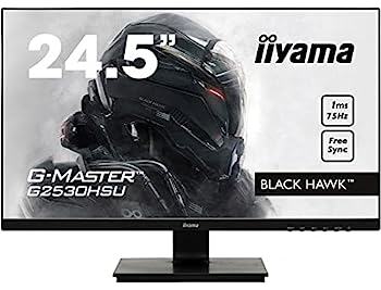 【中古】iiyama ゲーミング モニター ディスプレイ G2530HSU-B1 (24.5インチ/1ms/フルHD/TN/DisplayPort,HDMI,D-sub)