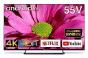 yÁzTCL 55V^ 4KΉ ter Amazon Prime VideoΉ X}[ger(Android TV) 55P8S OtHDDԑg^Ή Dolby Audio