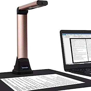 【中古】（非常に良い）iOCHOW スキャナードキュメントスキャナー 500万画素 非破壊 USB書画カメラ OCR 最大A4サイズ LEDライト オフィス 教室