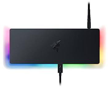 【中古】（非常に良い）Razer Thunderbolt 4 Dock Chroma ドッキングステーション Thunderbolt 4 USB-A 3.2 Gen 2 ギガビットイーサネットポート UHS-II SD カードスロット 3.5mm オーディオジャック 90W出力 4K/8Kディスプレイ出力 Chroma Windows Mac「日本店品」 Black / LEDライティング搭載【メーカー名】【メーカー型番】【ブランド名】Razer(レイザー)【商品説明】Razer Thunderbolt 4 Dock Chroma ドッキングステーション Thunderbolt 4 USB-A 3.2 Gen 2 ギガビットイーサネットポート UHS-II SD カードスロット 3.5mm オーディオジャック 90W出力 4K/8Kディスプレイ出力 Chroma Windows Mac「日本店品」 Black / LEDライティング搭載こちらの商品は中古品となっております。 画像はイメージ写真ですので 商品のコンディション・付属品の有無については入荷の度異なります。 買取時より付属していたものはお付けしておりますが付属品や消耗品に保証はございません。 商品ページ画像以外の付属品はございませんのでご了承下さいませ。 中古品のため使用に影響ない程度の使用感・経年劣化（傷、汚れなど）がある場合がございます。 また、中古品の特性上ギフトには適しておりません。 当店では初期不良に限り 商品到着から7日間は返品を受付けております。 他モールとの併売品の為 完売の際はご連絡致しますのでご了承ください。 プリンター・印刷機器のご注意点 インクは配送中のインク漏れ防止の為、付属しておりませんのでご了承下さい。 ドライバー等ソフトウェア・マニュアルはメーカーサイトより最新版のダウンロードをお願い致します。 ゲームソフトのご注意点 特典・付属品・パッケージ・プロダクトコード・ダウンロードコード等は 付属していない場合がございますので事前にお問合せ下さい。 商品名に「輸入版 / 海外版 / IMPORT 」と記載されている海外版ゲームソフトの一部は日本版のゲーム機では動作しません。 お持ちのゲーム機のバージョンをあらかじめご参照のうえ動作の有無をご確認ください。 輸入版ゲームについてはメーカーサポートの対象外です。 DVD・Blu-rayのご注意点 特典・付属品・パッケージ・プロダクトコード・ダウンロードコード等は 付属していない場合がございますので事前にお問合せ下さい。 商品名に「輸入版 / 海外版 / IMPORT 」と記載されている海外版DVD・Blu-rayにつきましては 映像方式の違いの為、一般的な国内向けプレイヤーにて再生できません。 ご覧になる際はディスクの「リージョンコード」と「映像方式※DVDのみ」に再生機器側が対応している必要があります。 パソコンでは映像方式は関係ないため、リージョンコードさえ合致していれば映像方式を気にすることなく視聴可能です。 商品名に「レンタル落ち 」と記載されている商品につきましてはディスクやジャケットに管理シール（値札・セキュリティータグ・バーコード等含みます）が貼付されています。 ディスクの再生に支障の無い程度の傷やジャケットに傷み（色褪せ・破れ・汚れ・濡れ痕等）が見られる場合がありますので予めご了承ください。 2巻セット以上のレンタル落ちDVD・Blu-rayにつきましては、複数枚収納可能なトールケースに同梱してお届け致します。 トレーディングカードのご注意点 当店での「良い」表記のトレーディングカードはプレイ用でございます。 中古買取り品の為、細かなキズ・白欠け・多少の使用感がございますのでご了承下さいませ。 再録などで型番が違う場合がございます。 違った場合でも事前連絡等は致しておりませんので、型番を気にされる方はご遠慮ください。 ご注文からお届けまで 1、ご注文⇒ご注文は24時間受け付けております。 2、注文確認⇒ご注文後、当店から注文確認メールを送信します。 3、お届けまで3-10営業日程度とお考え下さい。 　※海外在庫品の場合は3週間程度かかる場合がございます。 4、入金確認⇒前払い決済をご選択の場合、ご入金確認後、配送手配を致します。 5、出荷⇒配送準備が整い次第、出荷致します。発送後に出荷完了メールにてご連絡致します。 　※離島、北海道、九州、沖縄は遅れる場合がございます。予めご了承下さい。 当店ではすり替え防止のため、シリアルナンバーを控えております。 万が一すり替え等ありました場合は然るべき対応をさせていただきます。 お客様都合によるご注文後のキャンセル・返品はお受けしておりませんのでご了承下さい。 電話対応はしておりませんので質問等はメッセージまたはメールにてお願い致します。