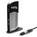 【中古】Plugable ノートパソコン ドッキングステーション デュアルモニター USB-CまたはUSB 3.0用 WindowsとMacに対応 (デュアルH...