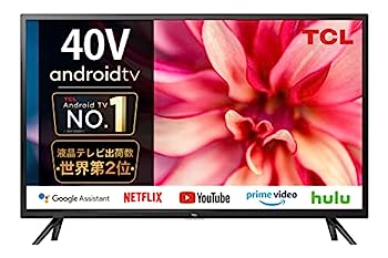 【中古】TCL 40S516 40インチ フルハイビジョン スマートテレビ(Android TV)外付けHDDで裏番組録画対応 黒