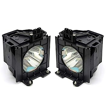 【中古】Rich Lighting プロジェクター 交換用 ランプ ET-LAD55, ET-LAD55AW, ET-LAD55W, ET-LAD55LW (2灯セット) PANASONIC パナソニック TH-D5500, TH-