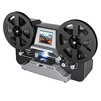 【中古】8mm & Super 8リール - Digital MovieMakerフィルムスキャナーコンバーター プロフィルムデジタイザーマシン 2.4インチLCD付き グレー (3インチ