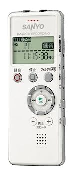 【中古】SANYO ICレコーダー(ホワイト) [ICR-B001M(W)]