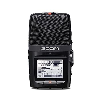 【中古】ZOOM ズーム ハンディレコーダー USBマイク MSステレオマイク XYステレオマイク搭載 リニアPCM/ICレコーダー Skype ASMR ブラック H2n