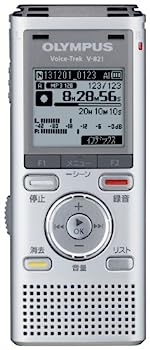 【中古】OLYMPUS ICレコーダー VoiceTrek 2GB MicroSD対応 MP3/WMA SLV シルバー V-821