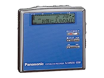 【中古】Panasonic　パナソニック　SJ-MR230-A ブルー　ポータブルMDレコーダー　MDLP対応　（MD録音再生兼用機/録再…