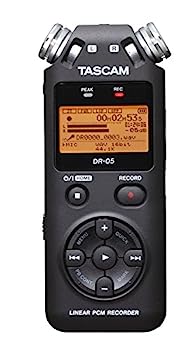 【中古】（非常に良い）TASCAM リニアPCM/ICレコーダー 24bit/96kHz対応 無指向性ステレオマイク搭載 ブラック DR-05 VERSION2