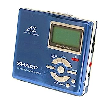 【中古】SHARP シャープ MD-DR7-A (ブルー) MDレコーダー MDLP対応 (MD録音再生兼用機/ポータブルMDプレーヤー/ポータブルミニディスク...