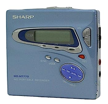 【中古】SHARP シャープ　MD-MT770-A ブルー　ポータブルMDレコーダー（録音再生兼用機）【メーカー名】【メーカー型番】【ブランド名】シャープ(SHARP)【商品説明】SHARP シャープ　MD-MT770-A ブルー　ポータブルMDレコーダー（録音再生兼用機）こちらの商品は中古品となっております。 画像はイメージ写真ですので 商品のコンディション・付属品の有無については入荷の度異なります。 買取時より付属していたものはお付けしておりますが付属品や消耗品に保証はございません。 商品ページ画像以外の付属品はございませんのでご了承下さいませ。 中古品のため使用に影響ない程度の使用感・経年劣化（傷、汚れなど）がある場合がございます。 また、中古品の特性上ギフトには適しておりません。 当店では初期不良に限り 商品到着から7日間は返品を受付けております。 他モールとの併売品の為 完売の際はご連絡致しますのでご了承ください。 プリンター・印刷機器のご注意点 インクは配送中のインク漏れ防止の為、付属しておりませんのでご了承下さい。 ドライバー等ソフトウェア・マニュアルはメーカーサイトより最新版のダウンロードをお願い致します。 ゲームソフトのご注意点 特典・付属品・パッケージ・プロダクトコード・ダウンロードコード等は 付属していない場合がございますので事前にお問合せ下さい。 商品名に「輸入版 / 海外版 / IMPORT 」と記載されている海外版ゲームソフトの一部は日本版のゲーム機では動作しません。 お持ちのゲーム機のバージョンをあらかじめご参照のうえ動作の有無をご確認ください。 輸入版ゲームについてはメーカーサポートの対象外です。 DVD・Blu-rayのご注意点 特典・付属品・パッケージ・プロダクトコード・ダウンロードコード等は 付属していない場合がございますので事前にお問合せ下さい。 商品名に「輸入版 / 海外版 / IMPORT 」と記載されている海外版DVD・Blu-rayにつきましては 映像方式の違いの為、一般的な国内向けプレイヤーにて再生できません。 ご覧になる際はディスクの「リージョンコード」と「映像方式※DVDのみ」に再生機器側が対応している必要があります。 パソコンでは映像方式は関係ないため、リージョンコードさえ合致していれば映像方式を気にすることなく視聴可能です。 商品名に「レンタル落ち 」と記載されている商品につきましてはディスクやジャケットに管理シール（値札・セキュリティータグ・バーコード等含みます）が貼付されています。 ディスクの再生に支障の無い程度の傷やジャケットに傷み（色褪せ・破れ・汚れ・濡れ痕等）が見られる場合がありますので予めご了承ください。 2巻セット以上のレンタル落ちDVD・Blu-rayにつきましては、複数枚収納可能なトールケースに同梱してお届け致します。 トレーディングカードのご注意点 当店での「良い」表記のトレーディングカードはプレイ用でございます。 中古買取り品の為、細かなキズ・白欠け・多少の使用感がございますのでご了承下さいませ。 再録などで型番が違う場合がございます。 違った場合でも事前連絡等は致しておりませんので、型番を気にされる方はご遠慮ください。 ご注文からお届けまで 1、ご注文⇒ご注文は24時間受け付けております。 2、注文確認⇒ご注文後、当店から注文確認メールを送信します。 3、お届けまで3-10営業日程度とお考え下さい。 　※海外在庫品の場合は3週間程度かかる場合がございます。 4、入金確認⇒前払い決済をご選択の場合、ご入金確認後、配送手配を致します。 5、出荷⇒配送準備が整い次第、出荷致します。発送後に出荷完了メールにてご連絡致します。 　※離島、北海道、九州、沖縄は遅れる場合がございます。予めご了承下さい。 当店ではすり替え防止のため、シリアルナンバーを控えております。 万が一すり替え等ありました場合は然るべき対応をさせていただきます。 お客様都合によるご注文後のキャンセル・返品はお受けしておりませんのでご了承下さい。 電話対応はしておりませんので質問等はメッセージまたはメールにてお願い致します。