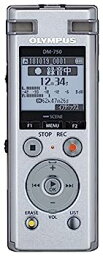 【中古】（非常に良い）OLYMPUS ICレコーダー VoiceTrek DM-750 DM-750 SLV 内蔵メモリー4GB MicroSD(議事録、会議録音、証拠録音、取材、インタビュー、録音) DM-750 S