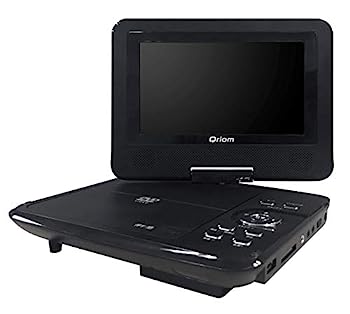 【中古】山善 キュリオム ポータブルDVDプレーヤー CPRM対応 7インチ(16:9) AC/DC対応 車載用バッグ付き CPD-N72(B)