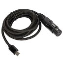 【中古】(非常に良い)Entatial USB Cマイクケーブル、82dBUSBCからXLRメスケーブル低ノイズ高サンプリングレートUSBC-XLRメスケーブル...