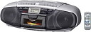 【中古】(非常に良い)パナソニック CDラジオカセット シルバー RX-DT36-S
