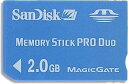 【中古】SanDisk SDMSPD-2048-J60 メモリースティック PRODuo 2GB【メーカー名】【メーカー型番】【ブランド名】SanDisk【商品説明】SanDisk SDMSPD-2048-J60 メモリースティック PRODuo 2GBこちらの商品は中古品となっております。 画像はイメージ写真ですので 商品のコンディション・付属品の有無については入荷の度異なります。 買取時より付属していたものはお付けしておりますが付属品や消耗品に保証はございません。 商品ページ画像以外の付属品はございませんのでご了承下さいませ。 中古品のため使用に影響ない程度の使用感・経年劣化（傷、汚れなど）がある場合がございます。 また、中古品の特性上ギフトには適しておりません。 当店では初期不良に限り 商品到着から7日間は返品を受付けております。 他モールとの併売品の為 完売の際はご連絡致しますのでご了承ください。 プリンター・印刷機器のご注意点 インクは配送中のインク漏れ防止の為、付属しておりませんのでご了承下さい。 ドライバー等ソフトウェア・マニュアルはメーカーサイトより最新版のダウンロードをお願い致します。 ゲームソフトのご注意点 特典・付属品・パッケージ・プロダクトコード・ダウンロードコード等は 付属していない場合がございますので事前にお問合せ下さい。 商品名に「輸入版 / 海外版 / IMPORT 」と記載されている海外版ゲームソフトの一部は日本版のゲーム機では動作しません。 お持ちのゲーム機のバージョンをあらかじめご参照のうえ動作の有無をご確認ください。 輸入版ゲームについてはメーカーサポートの対象外です。 DVD・Blu-rayのご注意点 特典・付属品・パッケージ・プロダクトコード・ダウンロードコード等は 付属していない場合がございますので事前にお問合せ下さい。 商品名に「輸入版 / 海外版 / IMPORT 」と記載されている海外版DVD・Blu-rayにつきましては 映像方式の違いの為、一般的な国内向けプレイヤーにて再生できません。 ご覧になる際はディスクの「リージョンコード」と「映像方式※DVDのみ」に再生機器側が対応している必要があります。 パソコンでは映像方式は関係ないため、リージョンコードさえ合致していれば映像方式を気にすることなく視聴可能です。 商品名に「レンタル落ち 」と記載されている商品につきましてはディスクやジャケットに管理シール（値札・セキュリティータグ・バーコード等含みます）が貼付されています。 ディスクの再生に支障の無い程度の傷やジャケットに傷み（色褪せ・破れ・汚れ・濡れ痕等）が見られる場合がありますので予めご了承ください。 2巻セット以上のレンタル落ちDVD・Blu-rayにつきましては、複数枚収納可能なトールケースに同梱してお届け致します。 トレーディングカードのご注意点 当店での「良い」表記のトレーディングカードはプレイ用でございます。 中古買取り品の為、細かなキズ・白欠け・多少の使用感がございますのでご了承下さいませ。 再録などで型番が違う場合がございます。 違った場合でも事前連絡等は致しておりませんので、型番を気にされる方はご遠慮ください。 ご注文からお届けまで 1、ご注文⇒ご注文は24時間受け付けております。 2、注文確認⇒ご注文後、当店から注文確認メールを送信します。 3、お届けまで3-10営業日程度とお考え下さい。 　※海外在庫品の場合は3週間程度かかる場合がございます。 4、入金確認⇒前払い決済をご選択の場合、ご入金確認後、配送手配を致します。 5、出荷⇒配送準備が整い次第、出荷致します。発送後に出荷完了メールにてご連絡致します。 　※離島、北海道、九州、沖縄は遅れる場合がございます。予めご了承下さい。 当店ではすり替え防止のため、シリアルナンバーを控えております。 万が一すり替え等ありました場合は然るべき対応をさせていただきます。 お客様都合によるご注文後のキャンセル・返品はお受けしておりませんのでご了承下さい。 電話対応はしておりませんので質問等はメッセージまたはメールにてお願い致します。