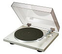【中古】(非常に良い)デノン Denon DP-300F アナログ レコードプレーヤー フォノイコライザー付 フルオート カートリッジ付属 プレミアムシルバー DP-300FSP