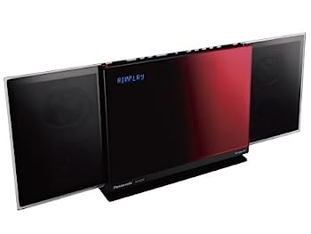 【中古】Panasonic コンパクトステレオシステム D-dock レッド SC-HC57-R