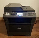 【中古】BROTHER A4モノクロレーザー複合機 JUSTIO 36PPM/両面印刷/SuperG3 FAX/ADF/有線LAN MFC-8520DN