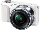 【中古】SONY ミラーレス一眼 NEX-3N パワーズームレンズキット E PZ 16-50mm F3.5-5.6 OSS付属 ホワイト NEX-3NL W