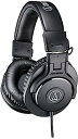 【中古】audio-technica プロフェッショナルモニターヘッドホン ブラック レギュラー ATH-M30x