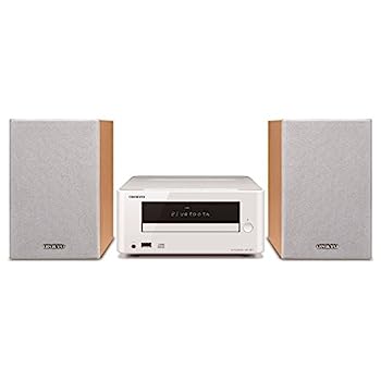【中古】（非常に良い）ONKYO ミニコンポ CDレシーバーシステム Bluetooth接続可能 ホワイト X-U5X(W)