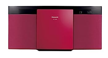 【中古】（非常に良い）パナソニック ミニコンポ Bluetooth対応 レッド SC-HC295-R