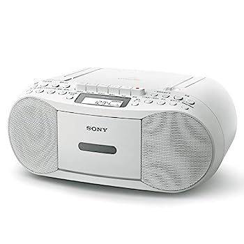 【中古】（非常に良い）ソニー CDラジカセ レコーダー CFD-S70 : FM/AM/ワイドFM対応 録音可能 ホワイト CFD-S70 W
