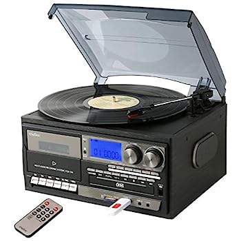 【中古】(非常に良い)とうしょう 多機能 レコードプレーヤー コンパクト (AM/FMラジオ (ワイドFM対応)) 録音機能 再生機能 USB/SD CD カセ...