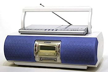 【中古】Victor ビクター JVC RC-X5MD-A ブルーサランネット/ホワイトボディ CD/MDポータブルシステム ..
