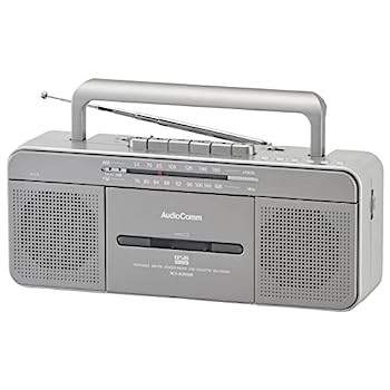 【中古】（非常に良い）オーム電機 AudioComm ポータブルラジカセ ステレオラジオカセットレコーダー U..