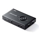【中古】サンワダイレクト HDMI ゲームキャプチャー 4K/60pパススルー Youtube配信対応 ボイススルー機能 400-MEDI032